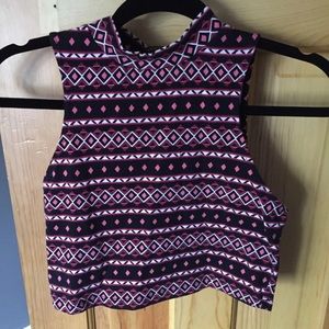 Tribal crop top